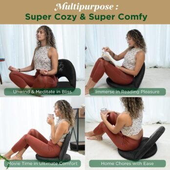 Premium Adjustable Meditation Floor Chair with Back Support